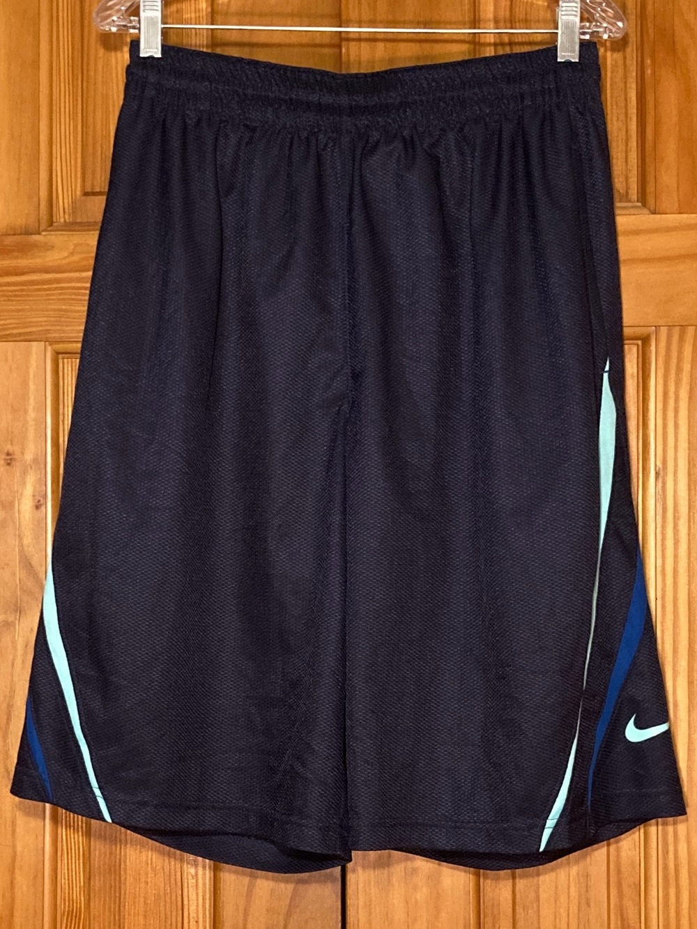 NWOT Nike Dri Fit Basketball Athletic Shorts Long Blue Men's M Medium